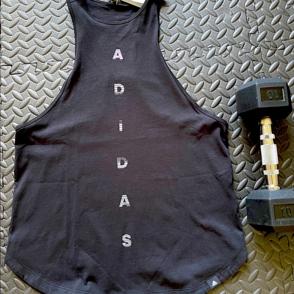 Adidas Active Workout Top New with Tags 🏷️ Size Small in Black Color - Picture 1 of 6